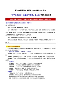 浙江省新阵地教育联盟 2026届第一次联考“谷子经济走红：收藏的不是物，是心动”-2026年高考语文各地名校模考卷作文导写讲练