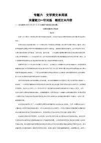 2026版.北京版.高考总复习.语文1_专题六　文学类文本阅读试卷