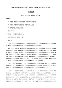 四川省成都市石室中学2025-2026学年高三上学期11月月考语文试卷（含答案）