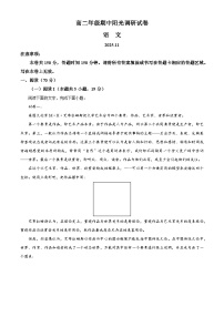 江苏省苏州市阳光调研2025-2026学年高二上学期期中考试语文试题（含答案及解析）