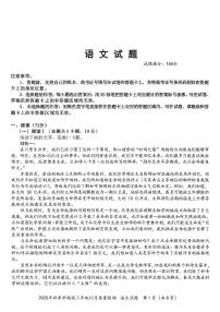 2025-2026学年湖北十一校高三上学期12月语文试题及答案