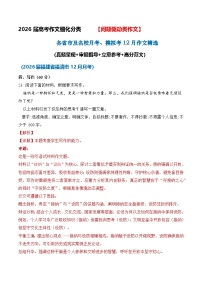 问题驱动类作文12月精选 （真题呈现 审题指导 立意参考 高分范文）-2026届高考语文作文细化分类讲练（全国通用）
