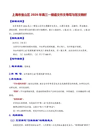 专题10 上海市宝山区2026年高三一模语文作文导写与范文精析讲练（对“因果脱敏”的思考）（上海专用）2026年高考语文一模作文导写