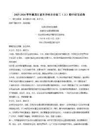 2025-2026学年黑龙江省齐齐哈尔市高二（上）期中语文试卷-自定义类型