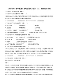 2025-2026学年黑龙江省哈尔滨九中高二（上）期末语文试卷-自定义类型 (1)