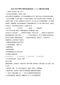 2024-2025学年天津市红桥区高二（上）期末语文试卷(含详细答案解析)