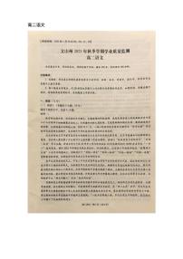 云南省文山壮族苗族自治州2025-2026学年高二上学期1月期末语文试题