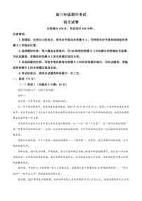河北省部分学校2025-2026学年高三上学期期中语文试题（含答案）