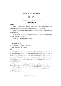 2025届湖北省新八校协作体高三下学期5月壮行考语文试卷（含答案）