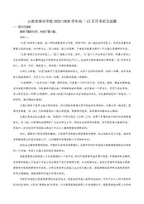 2025-2026学年云南省部分学校高一上学期12月月考语文试卷（含答案）
