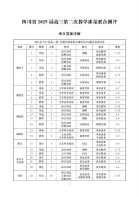 2025届四川省高三下学期第二次教学质量联合测评语文试题+答案
