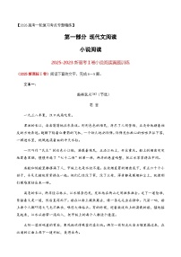 高考语文一轮-2023-2025年新高考Ⅰ卷小说阅读真题训练（学生版）