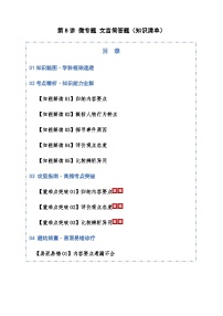 高考语文一轮-文言简答题（知识清单）（全国通用）教师版