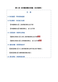 高考语文一轮-分析概括散文形象（知识清单）（全国通用）学生版