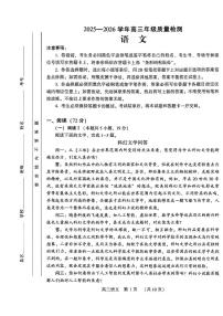 河南许平洛济2025-2026学年高三下学期高考三模（许平洛济三模）语文试题（含答案）
