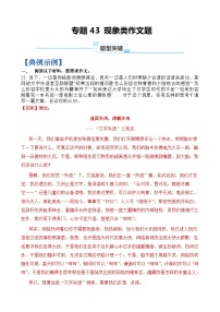 专题43 现象类作文题-2024年高考语文二轮热点题型归纳与变式演练（上海专用）（解析版）