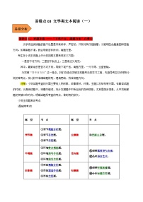 高考语文二轮复习 易错题练习易错点03  文学类文本阅读（一）（2份，原卷版+解析版）