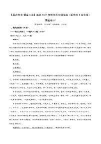 2025届高考语文模拟测试题（含解析）模拟卷07（解析版）