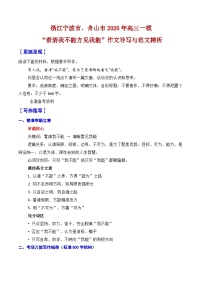 浙江宁波市、舟山市2026年高三一模语文作文导写与范文精析（“看清我不能方见我能”）-2026年高考语文一模作文导写讲练（浙江专用）