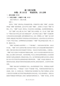 江苏省南京市部分重点高中2024-2025学年高二下学期期中考试 语文(含解析）