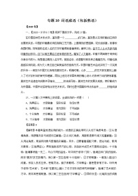 五年高考(2016-2020)语文真题分项版解析——专题10 词语成语(包括熟语)