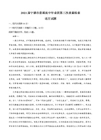 福建省宁德市2021届高三下学期5月第三次质量检测 语文（含答案）