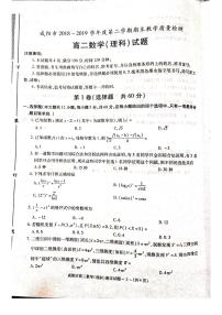 2018-2019学年陕西省咸阳市高二下学期期末教学质量检测数学（理）试题 PDF版