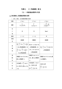 专题07 三角函数 7.3三角函数图像与性质 题型归纳讲义-2022届高三数学一轮复习（原卷版+解析版）