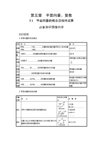 新教材2022版高考人教A版数学一轮复习学案：5.1　平面向量的概念及线性运算
