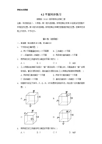 2020-2021学年4.2 平面练习题