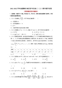 新疆喀什地区莎车县2021年高三上学期期中数学试卷（含答案解析）