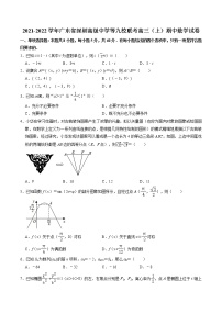 广东省深圳市高级中学等九校2021-2022学年高三上学期11月联考数学试题