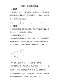 专题30：抛物线的范围问题27页