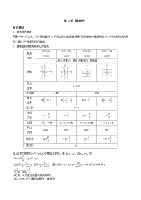 第八章 第九节 抛物线-备战2022年（新高考）数学一轮复习考点讲解+习题练习学案
