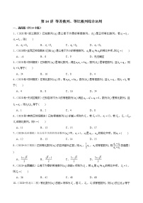 第14讲 等差数列、等比数列综合运用-2022年新高考艺术生40天突破数学90分练习题