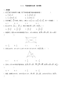 高中数学人教A版 (2019)必修 第二册6.3 平面向量基本定理及坐标表示课时训练