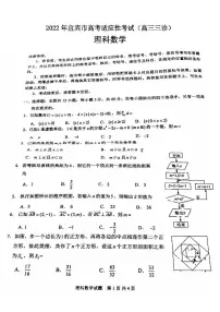 2022年宜宾市高考适应性考试理科数学试题含答案（高三三诊）