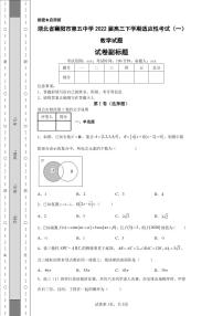 湖北省襄阳市第五中学2022届高三下学期适应性考试（一）数学试题-