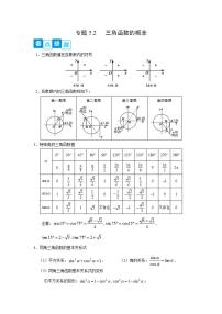 2021学年5.2 三角函数的概念精品同步练习题