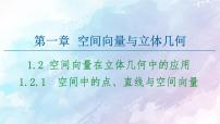 人教B版 (2019)选择性必修 第一册1.2.1 空间中的点、直线与空间向量图文ppt课件