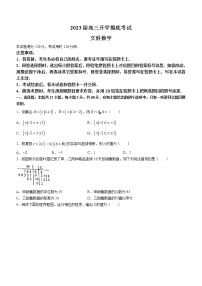 广西2023届高三上学期开学摸底考试数学（文）试题（含答案）