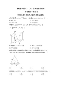 （10）空间向量的应用--高考数学一轮复习空间向量与立体几何能力进阶加时练