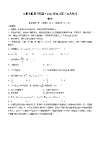 湖南省三湘名校教育联盟2022-2023学年高三上学期第一次大联考数学试题（含答案）