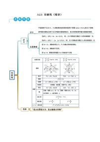 人教A版 (2019)选择性必修 第一册3.2 双曲线练习题