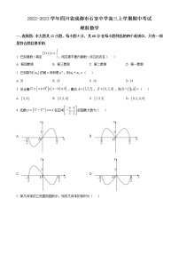 2022-2023学年四川省成都市石室中学高三上学期期中考试  数学（理 ）（解析版）