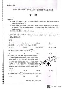 2022-2023学年海南省高三上学期期末学业水平诊断数学试题 PDF版