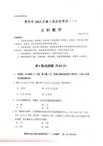 2023届贵州省贵阳市高三适应性考试（一）文科数学试卷（含答案）