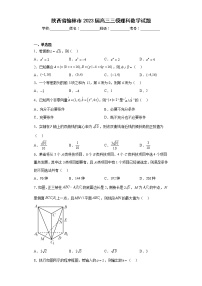 陕西省榆林市2023届高三三模理科数学试题（含答案）