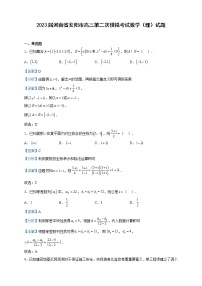 2023届河南省安阳市高三第二次模拟考试数学（理）试题含解析