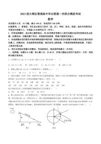 广东省广州市大湾区2023届高三第一次联合模拟数学试题